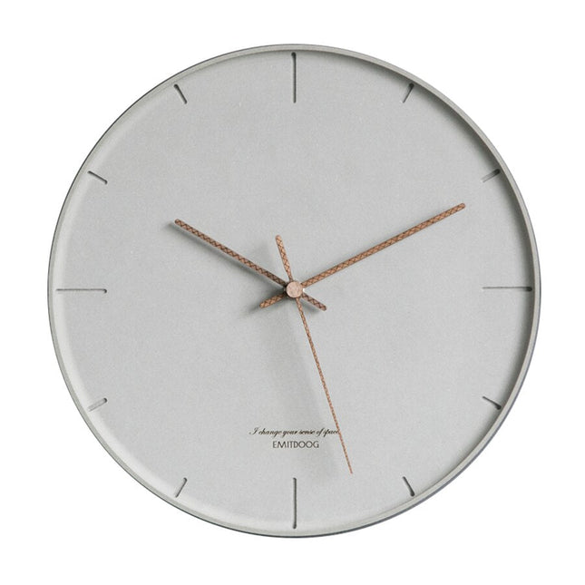 Reloj de pared minimalista color gris