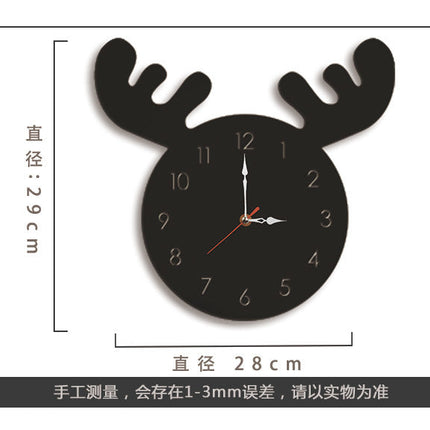 Reloj de pared infantil con cuernos