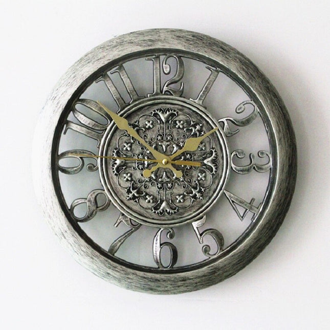 Reloj de pared industrial calado decorativo