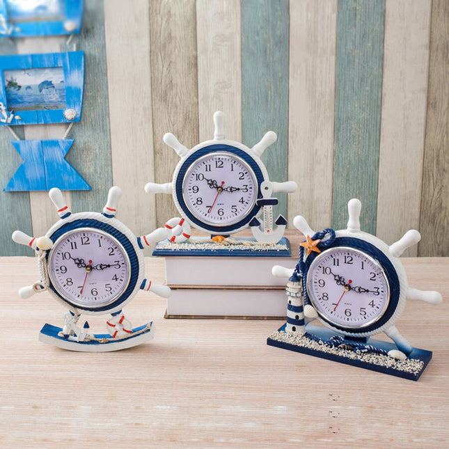 Reloj de sobremesa decorativo estilo náutico