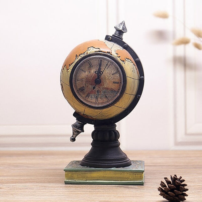 Reloj de sobremesa original globo terráqueo