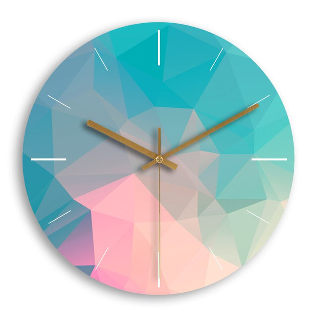 Reloj de pared madera diseño contemporáneo