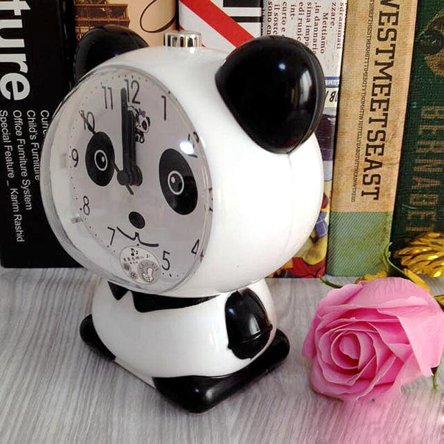 Reloj despertador infantil con diseño panda