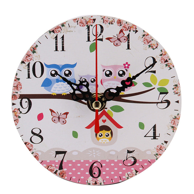 Reloj de pared madera estilo vintage