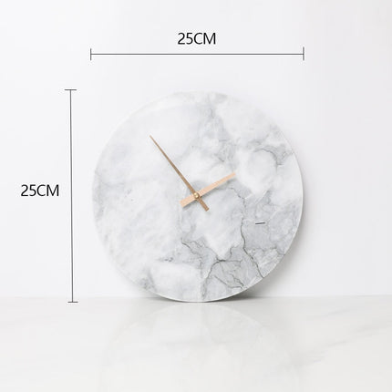 Reloj de pared mármol diseño minimalista