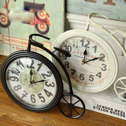 Reloj de sobremesa vintage bicicleta antigua