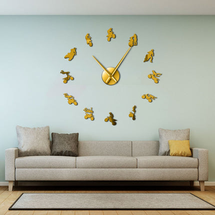 Reloj adhesivo 3D motos para salón
