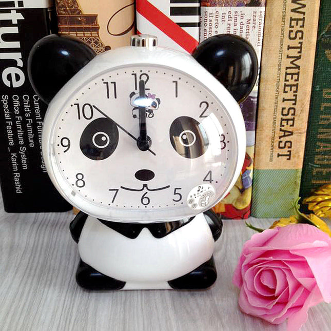 Reloj despertador infantil con diseño panda