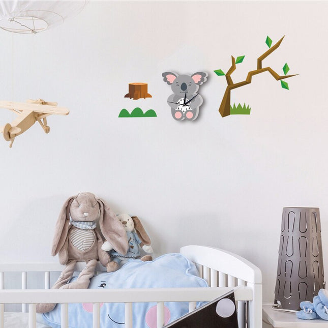 Reloj de pared para niños koala