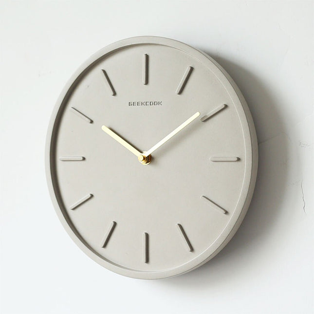 Pequeño reloj de pared estilo industrial