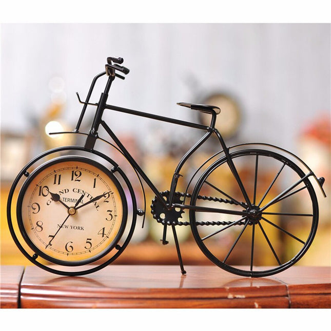 Reloj de sobremesa original bicicleta vintage