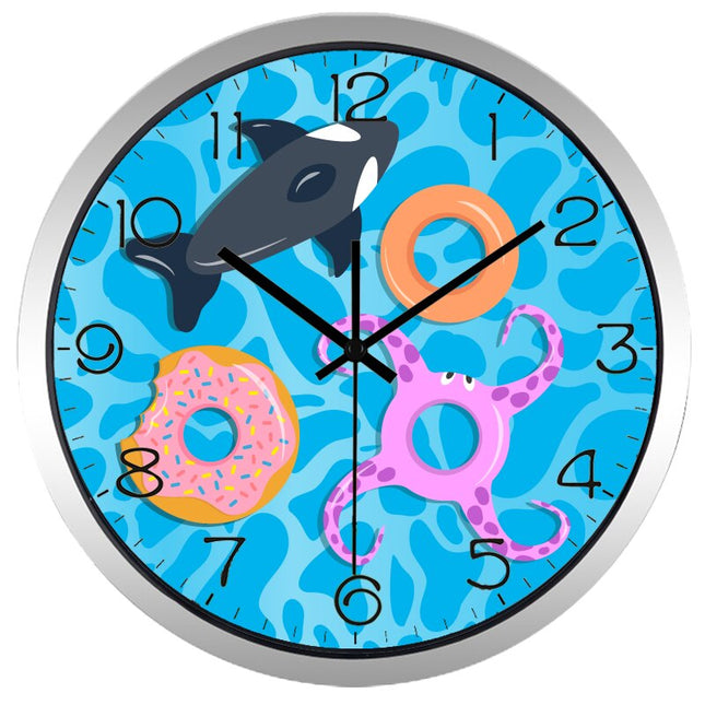 Reloj de pared infantil tema verano