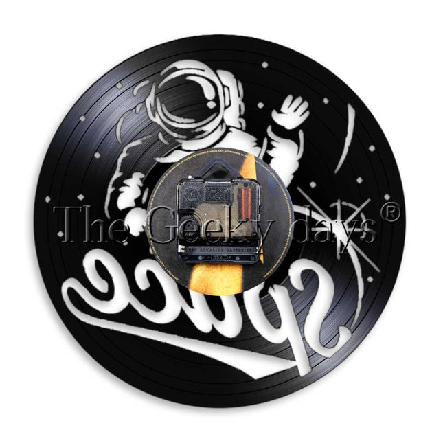 Reloj de pared de vinilo astronauta