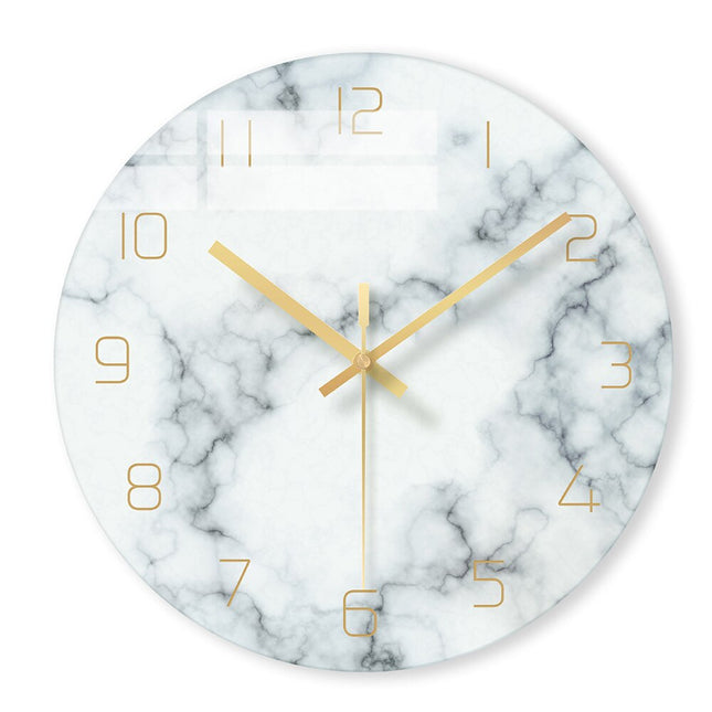 Reloj de pared diseño mármol elegante