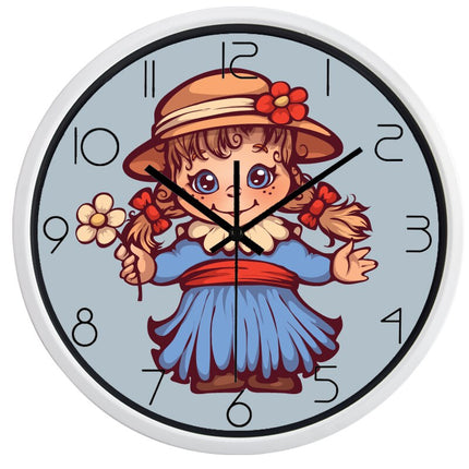 Reloj de pared infantil para niña