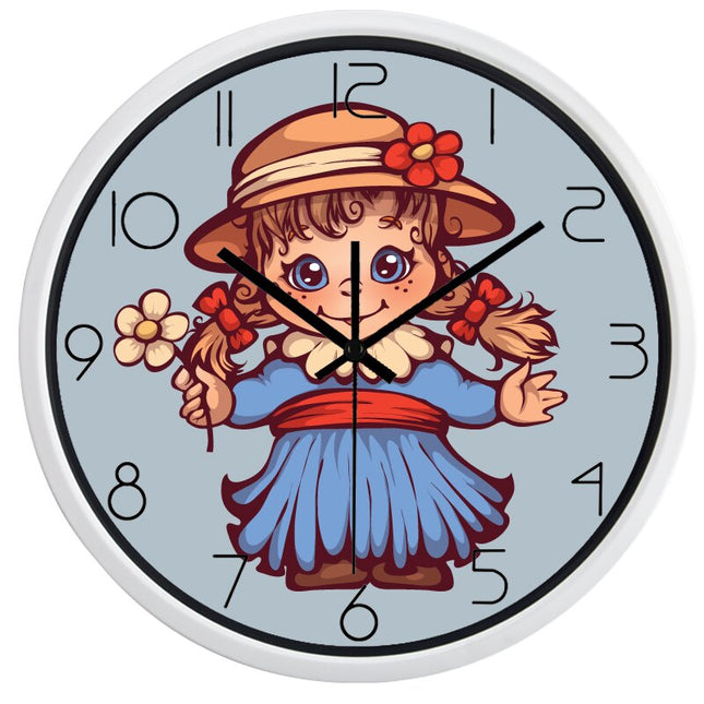 Reloj de pared infantil para niña