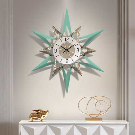 Reloj de pared con forma de estrella