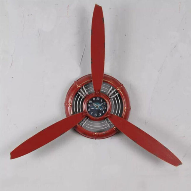 Reloj de pared diseño hélice avión