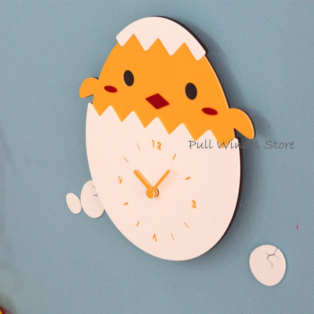Reloj de pared infantil diseño pollito