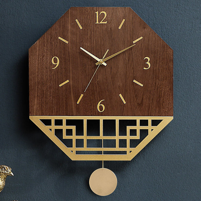 Reloj de pared madera diseño japonés