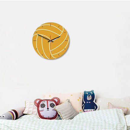 Reloj de pared con diseño voleibol