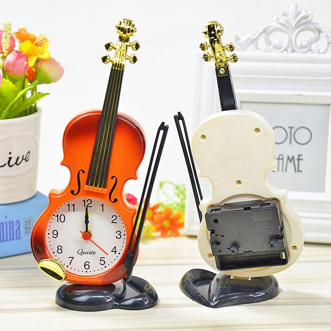 Reloj de sobremesa original forma violín