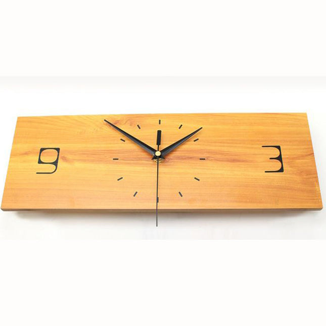 Reloj de pared madera con pájaros