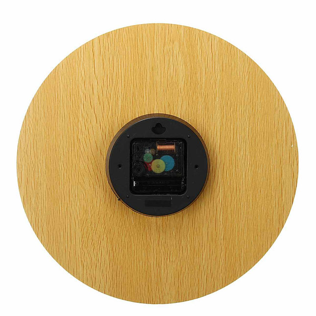 Reloj de pared madera números luminiscentes