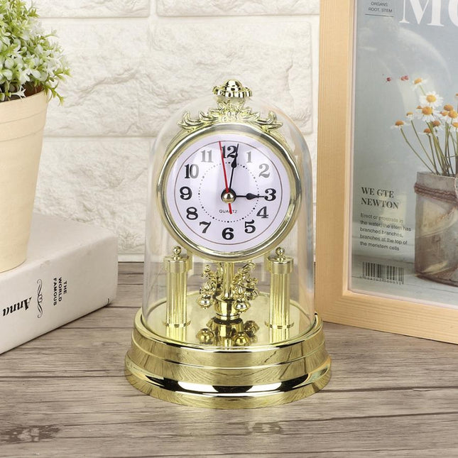 Reloj de sobremesa con cúpula cristal