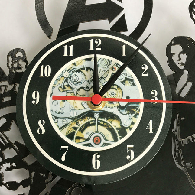 Reloj de vinilo temático de cine