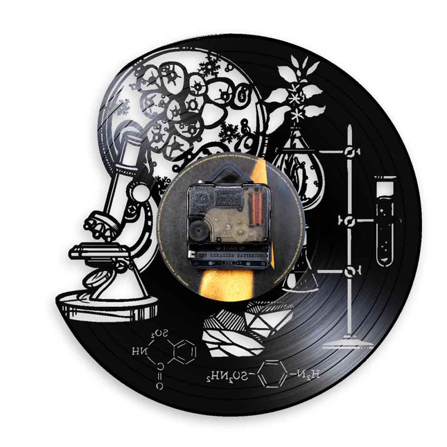 Reloj de vinilo tabla periódica química