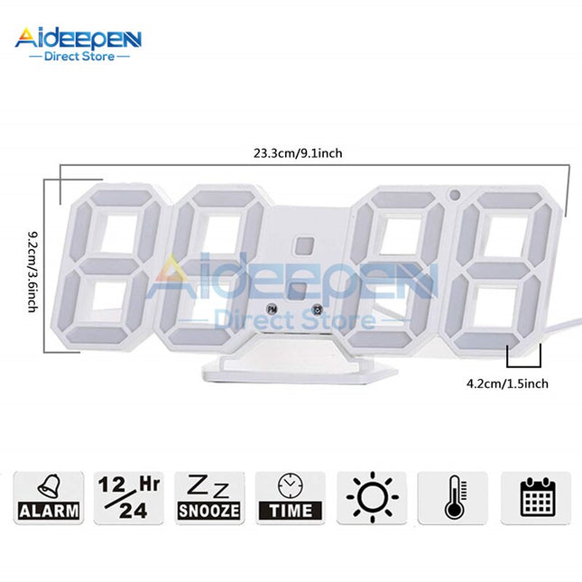 Reloj de mesa digital 3D LED
