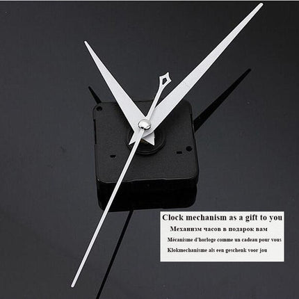 Reloj de pared rústico con flores