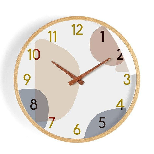 Reloj de pared de madera creativo
