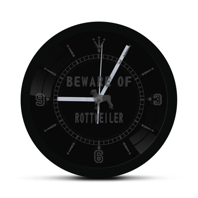 Reloj de pared LED perro Rottweiler
