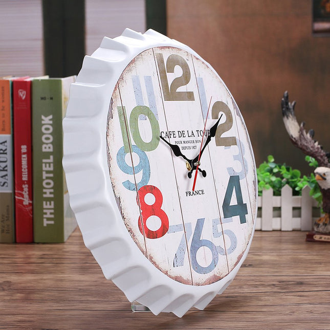 Reloj de pared vintage chapa botella