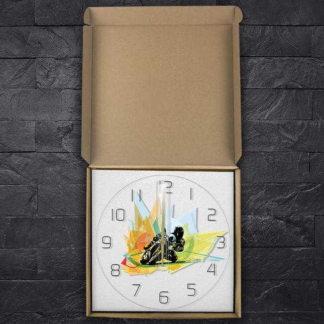 Reloj de pared LED para aficionados MotoGP