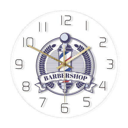 Reloj de pared LED para barbería