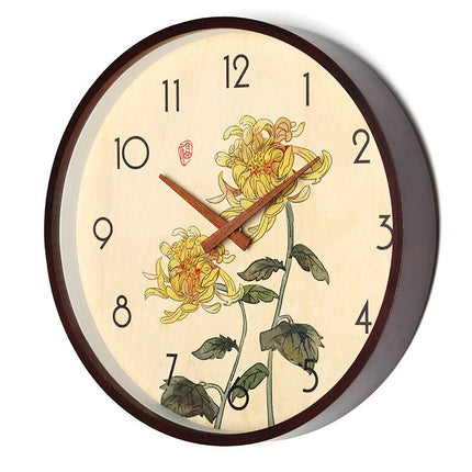 Reloj de pared madera diseño bambú