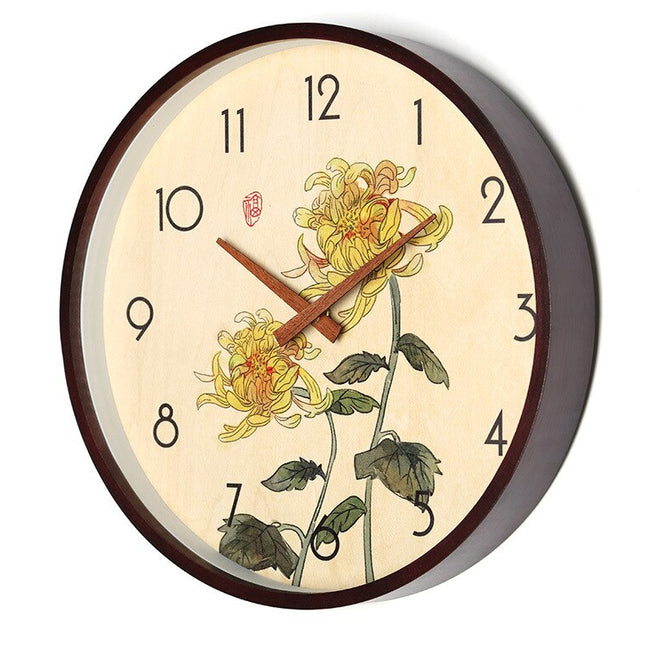 Reloj de pared madera diseño bambú