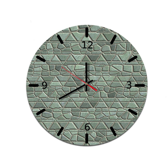 Reloj de pared industrial efecto madera