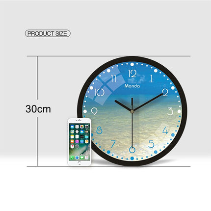 Reloj de pared redondo con luz