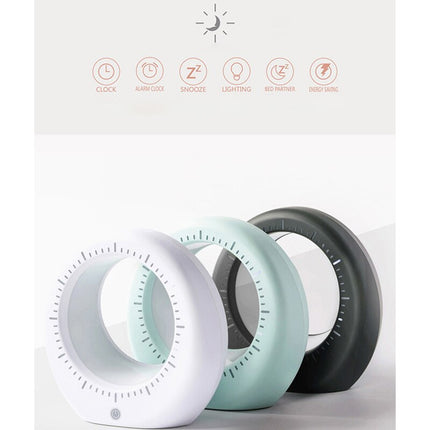 Despertador futurista con luz de noche