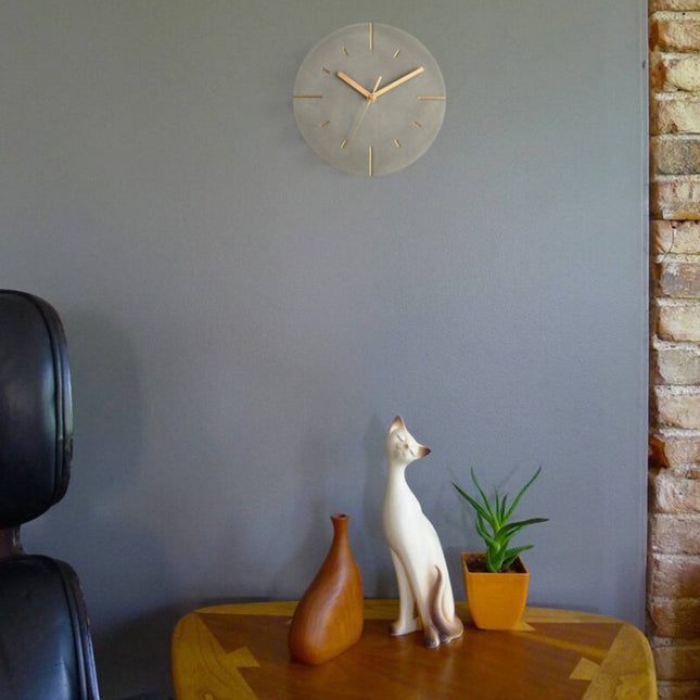 Reloj de pared moderno color gris