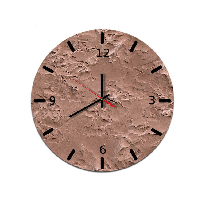 Reloj de pared industrial efecto madera