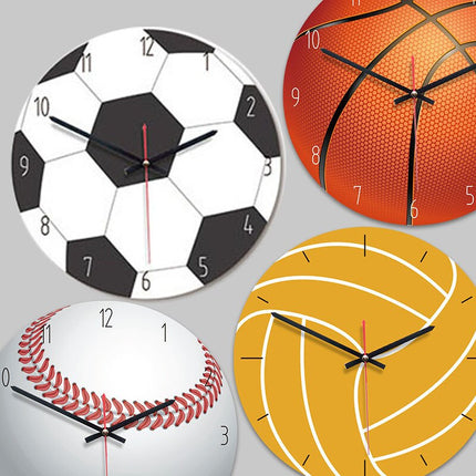 Reloj de pared con diseño voleibol
