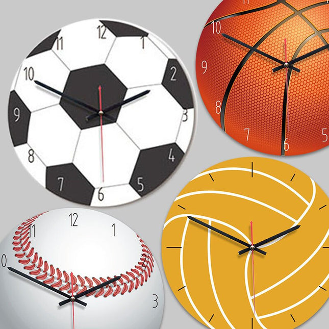 Reloj de pared con diseño voleibol