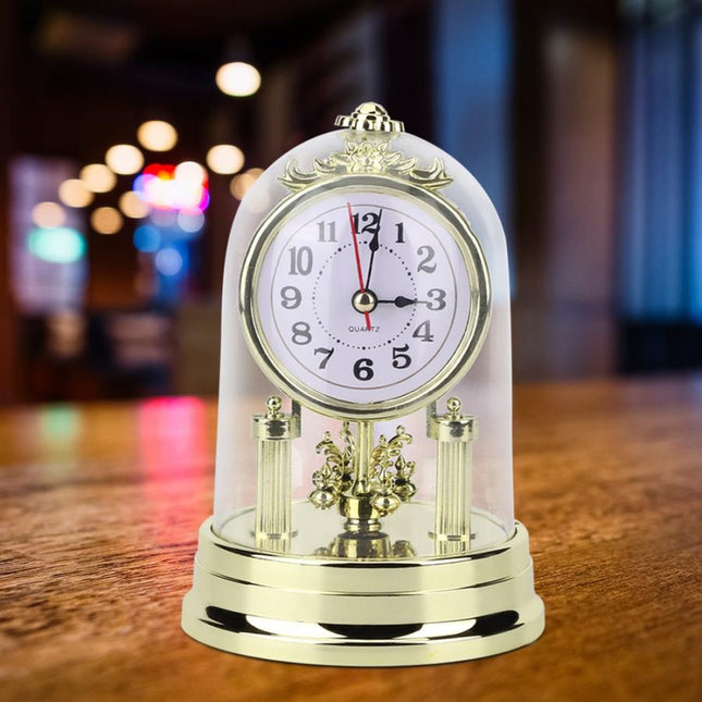 Reloj de sobremesa con cúpula cristal
