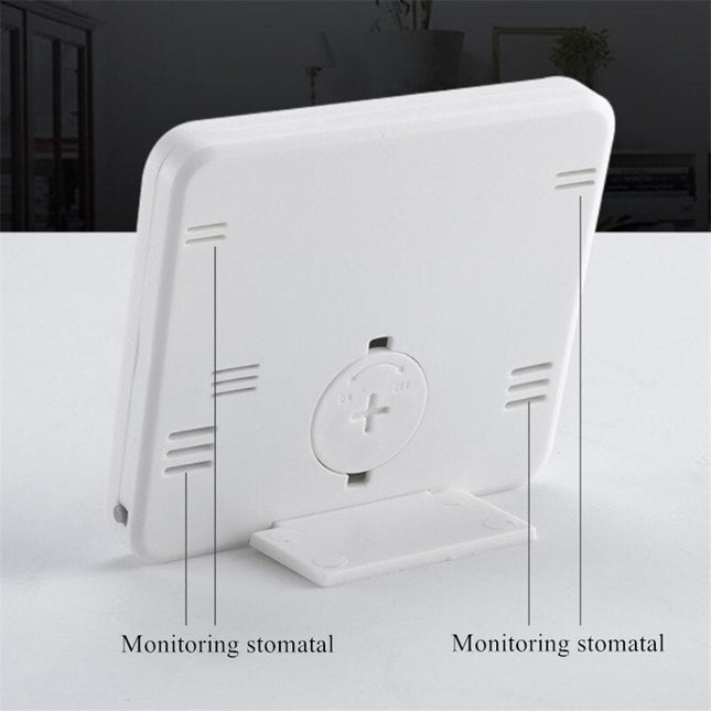 Reloj de mesa digital blanco