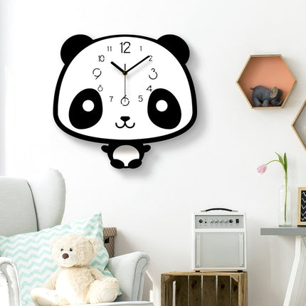 Reloj de pared moderno diseño panda